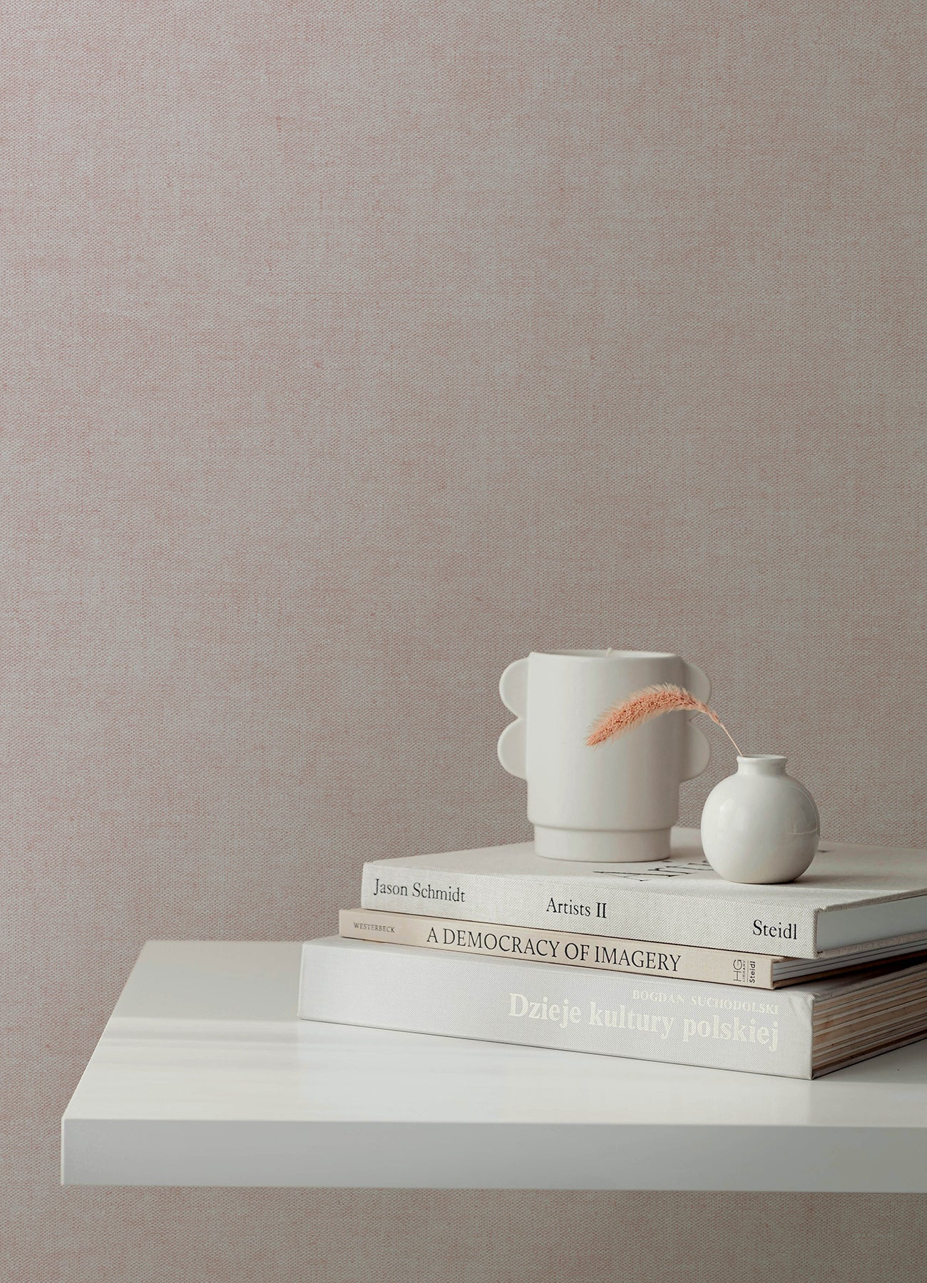 Purchase 4193-7427 A-Street Wallpaper, Nuovo Lavender Faux Linen - Portofino1