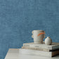 Purchase 4193-7434 A-Street Wallpaper, Nuovo Denim Faux Linen - Portofino1