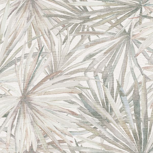 Purchase 4193-7450 A-Street Wallpaper, Corifa Cream Palm Leaf - Portofino
