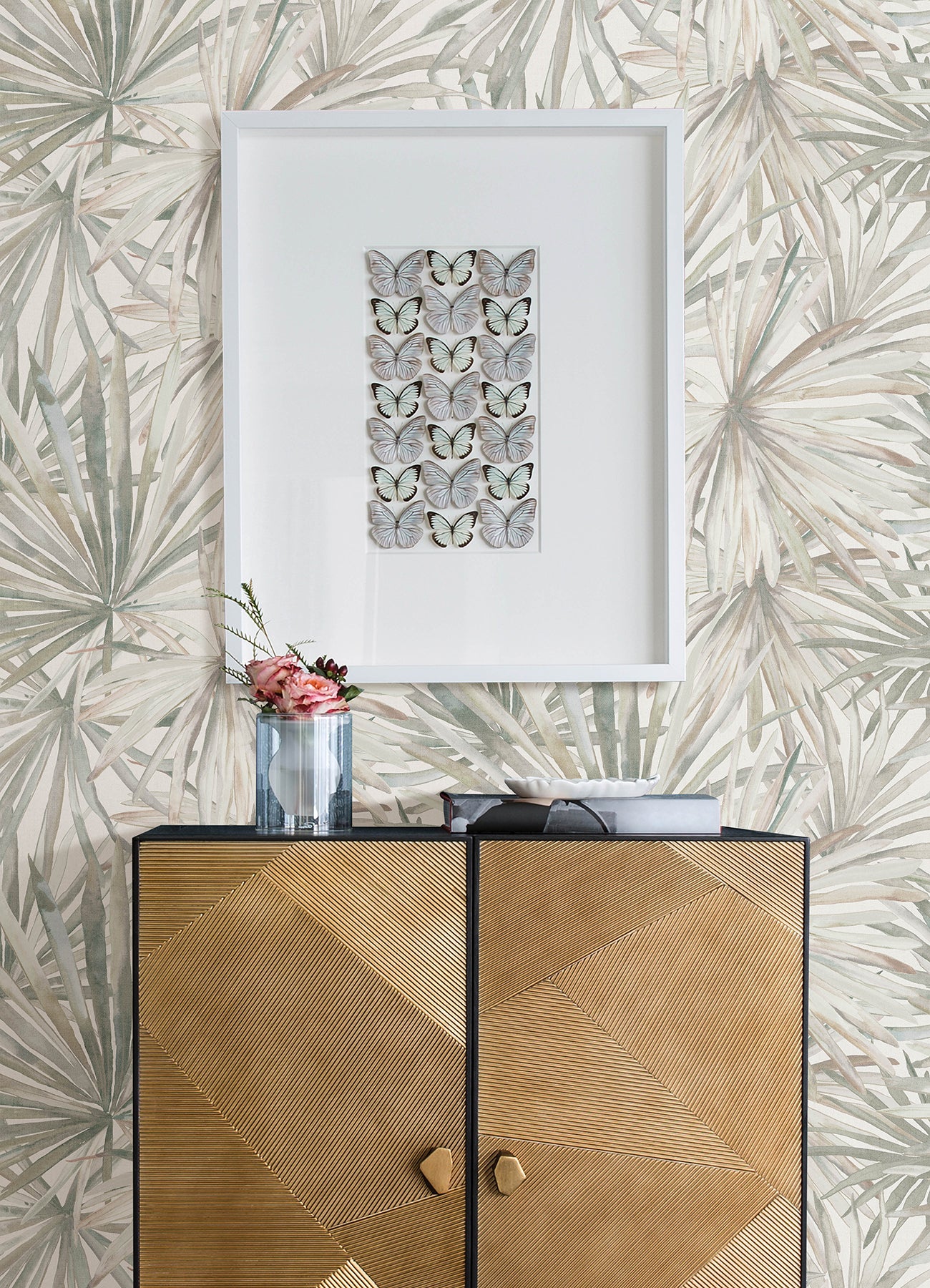 Purchase 4193-7450 A-Street Wallpaper, Corifa Cream Palm Leaf - Portofino12