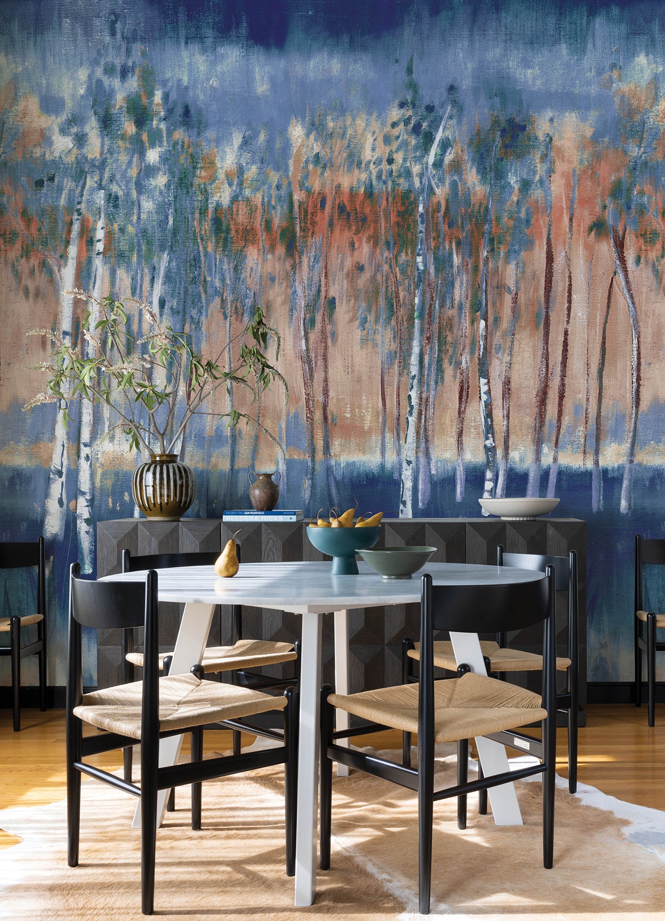 Purchase 4193-7472M A-Street Wallpaper, Primavera Dark Blue Wall Mural - Portofino1