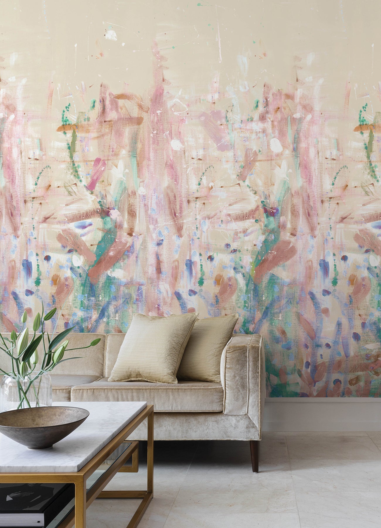 Purchase 4193-7491M A-Street Wallpaper, Fresco Pastel Wall Mural - Portofino1