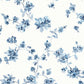 Purchase 4199-24481 Chesapeake Wallpaper, Festival Floral Blue Trailing - Modern Farmhouse