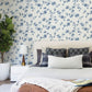 Purchase 4199-24481 Chesapeake Wallpaper, Festival Floral Blue Trailing - Modern Farmhouse12
