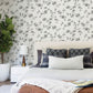 Purchase 4199-24482 Chesapeake Wallpaper, Festival Floral Charcoal Trailing - Modern Farmhouse12