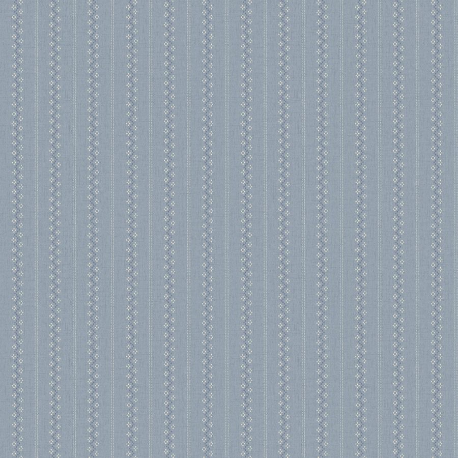 Purchase 4199-27783 Chesapeake Wallpaper, Curtis Blue Embellished Stripe - Modern Farmhouse