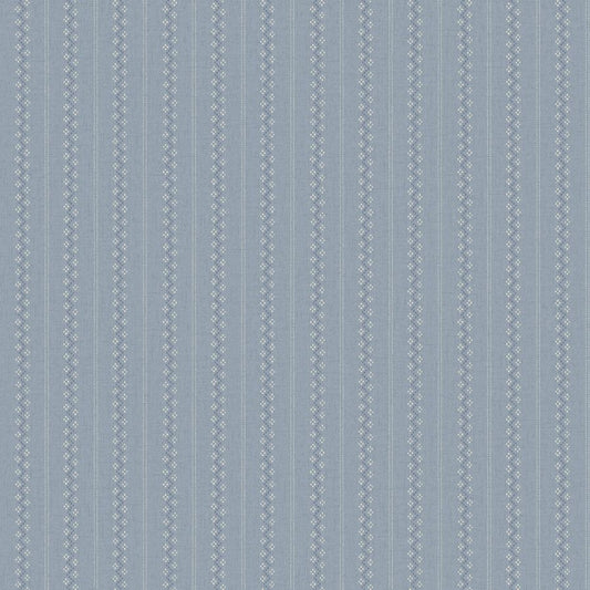 Purchase 4199-27783 Chesapeake Wallpaper, Curtis Blue Embellished Stripe - Modern Farmhouse
