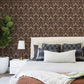 Purchase 4199-83700 Chesapeake Wallpaper, Edith Burgundy Floral Damask - Modern Farmhouse12