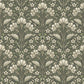 Purchase 4199-83701 Chesapeake Wallpaper, Edith Green Floral Damask - Modern Farmhouse