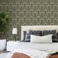 Purchase 4199-83701 Chesapeake Wallpaper, Edith Green Floral Damask - Modern Farmhouse12