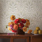 Purchase 4199-83702 Chesapeake Wallpaper, Edith Neutral Floral Damask - Modern Farmhouse1
