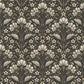 Purchase 4199-83703 Chesapeake Wallpaper, Edith Black Floral Damask - Modern Farmhouse