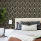 Purchase 4199-83703 Chesapeake Wallpaper, Edith Black Floral Damask - Modern Farmhouse12
