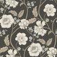 Purchase 4199-83707 Chesapeake Wallpaper, Hazel Black Floral Trail - Modern Farmhouse