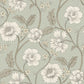 Purchase 4199-83708 Chesapeake Wallpaper, Hazel Aqua Floral Trail - Modern Farmhouse