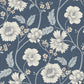 Purchase 4199-83710 Chesapeake Wallpaper, Hazel Navy Floral Trail - Modern Farmhouse