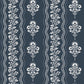 Purchase 4199-83721 Chesapeake Wallpaper, Lenea Navy Floral Stripe - Modern Farmhouse