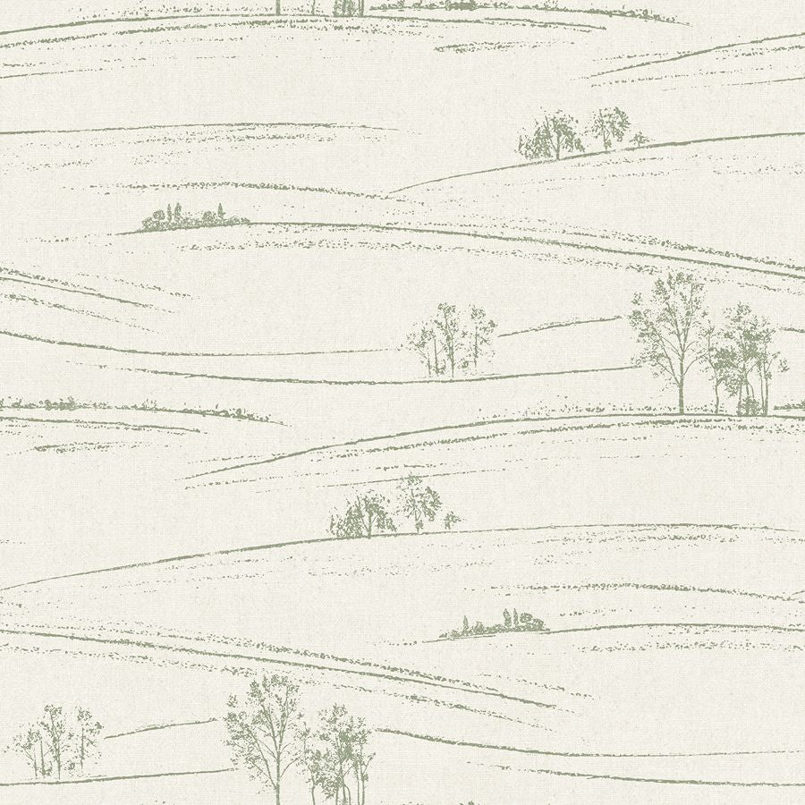 Purchase 4199-83727 Chesapeake Wallpaper, Isaac Green Rolling Hills - Modern Farmhouse