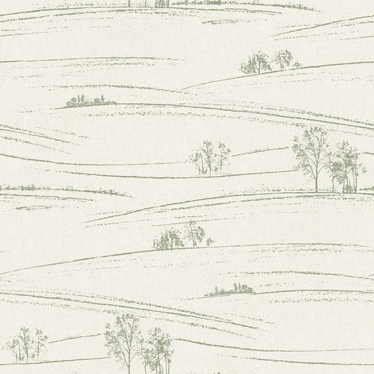 Purchase 4199-83727 Chesapeake Wallpaper, Isaac Green Rolling Hills - Modern Farmhouse