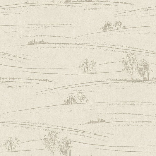 Purchase 4199-83729 Chesapeake Wallpaper, Isaac Taupe Rolling Hills - Modern Farmhouse