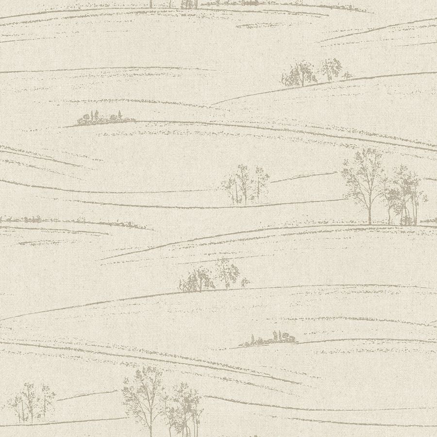 Purchase 4199-83729 Chesapeake Wallpaper, Isaac Taupe Rolling Hills - Modern Farmhouse