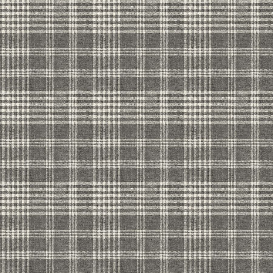 Purchase 4199-83734 Chesapeake Wallpaper, Perry Black Plaid - Modern Farmhouse