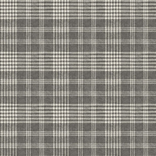 Purchase 4199-83734 Chesapeake Wallpaper, Perry Black Plaid - Modern Farmhouse