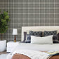 Purchase 4199-83734 Chesapeake Wallpaper, Perry Black Plaid - Modern Farmhouse12