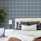 Purchase 4199-83736 Chesapeake Wallpaper, Perry Dark Blue Plaid - Modern Farmhouse12