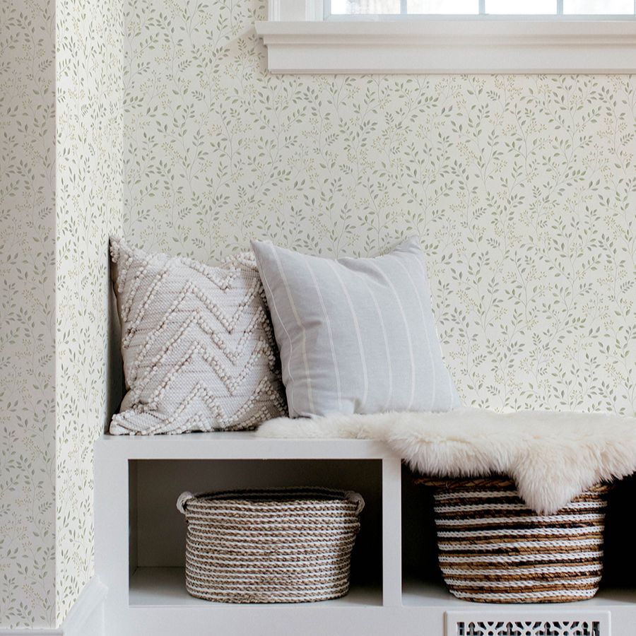 Purchase 4199-83741 Chesapeake Wallpaper, Galena Green Botanical Trail - Modern Farmhouse1