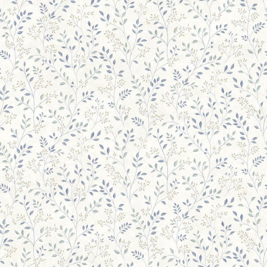 Purchase 4199-83742 Chesapeake Wallpaper, Galena Blue Botanical Trail - Modern Farmhouse