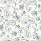 Purchase 4199-83748 Chesapeake Wallpaper, Darlene Blue Jacobean - Modern Farmhouse