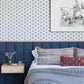 Purchase 4199-83751 Chesapeake Wallpaper, Hilda Blue Floral Medallion - Modern Farmhouse1