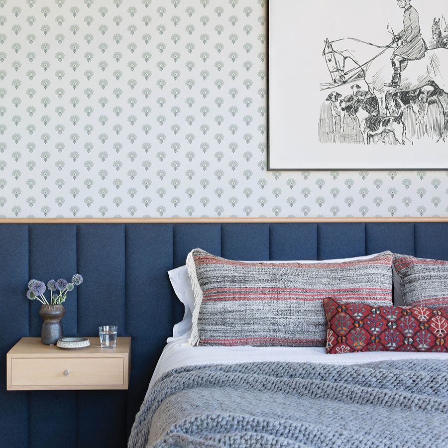 Purchase 4199-83752 Chesapeake Wallpaper, Hilda Aqua Floral Medallion - Modern Farmhouse1