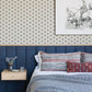 Purchase 4199-83753 Chesapeake Wallpaper, Hilda Burgundy Floral Medallion - Modern Farmhouse1