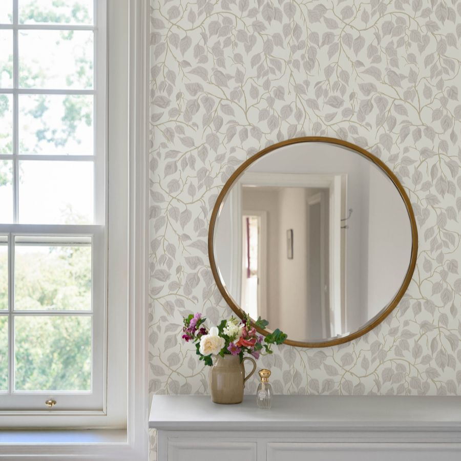 Purchase 4201-20106 A-Street Wallpaper, Hängbjörk Dove Vine - Savanna1