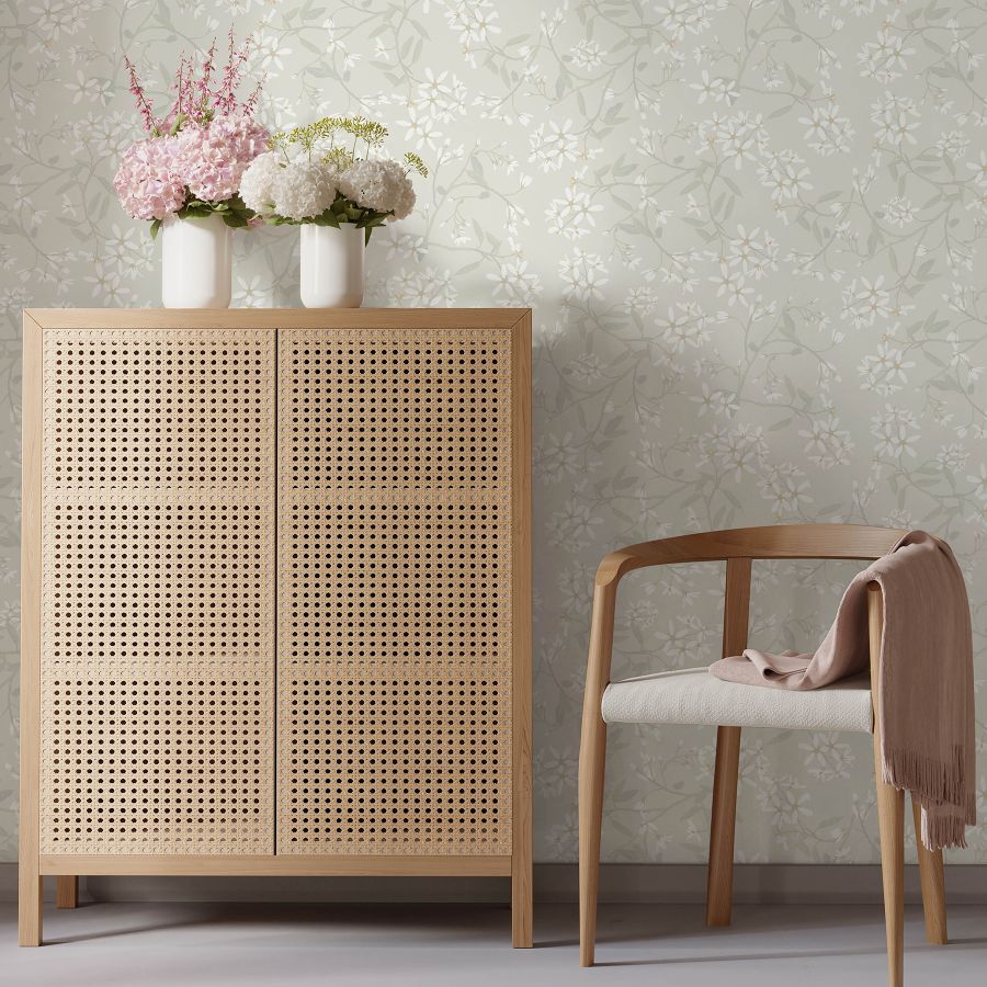 Purchase 4201-20110 A-Street Wallpaper, Paradis Dove Bouquet Toss - Savanna1