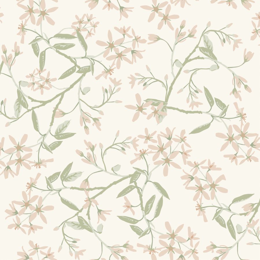 Purchase 4201-20111 A-Street Wallpaper, Paradis Blush Bouquet Toss - Savanna