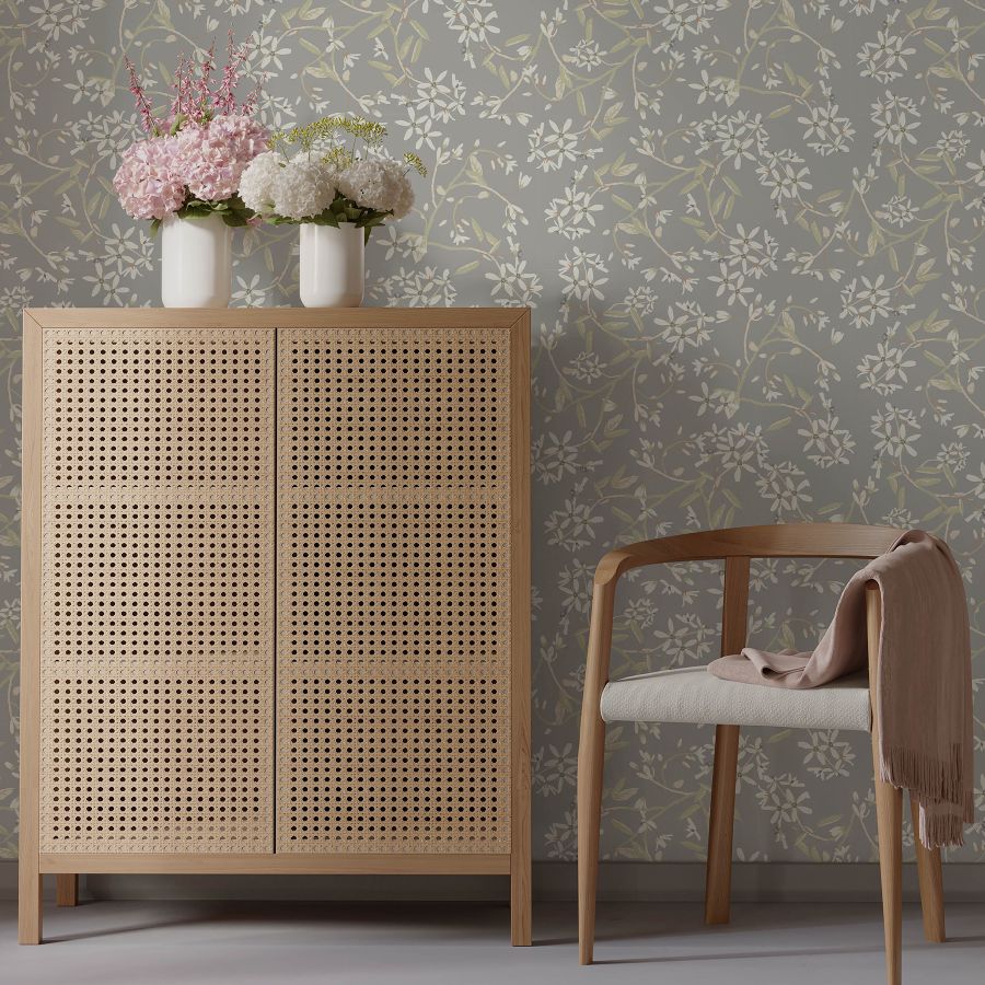 Purchase 4201-20114 A-Street Wallpaper, Paradis Slate Bouquet Toss - Savanna1