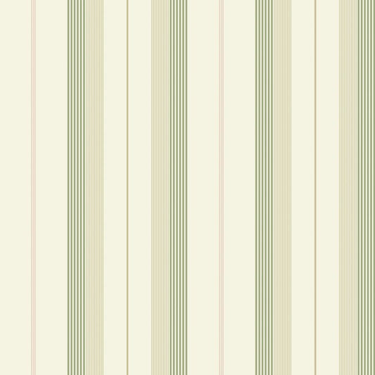 Purchase 4201-20117 A-Street Wallpaper, Herrgård Green Stripe - Savanna
