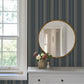 Purchase 4201-20120 A-Street Wallpaper, Herrgård Navy Stripe - Savanna1