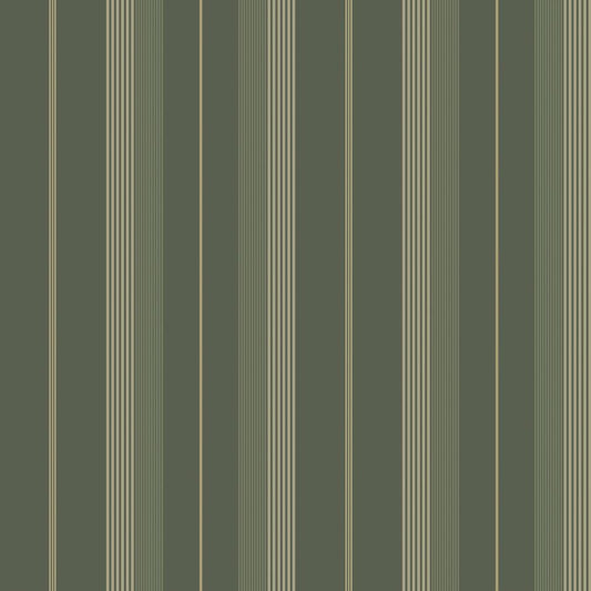 Purchase 4201-20121 A-Street Wallpaper, Herrgård Evergreen Stripe - Savanna