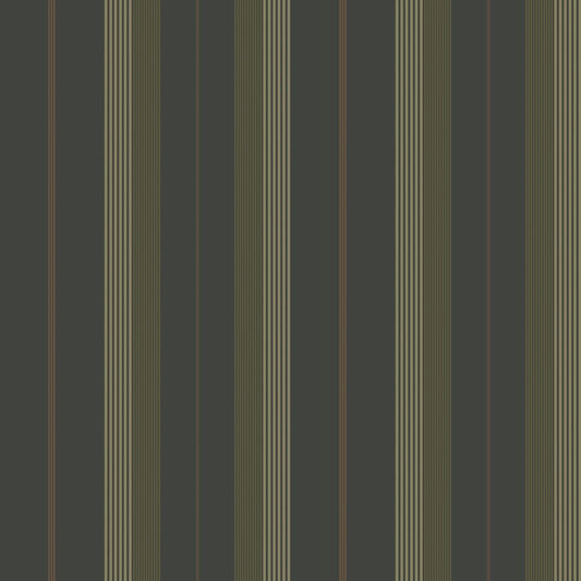 Purchase 4201-20122 A-Street Wallpaper, Herrgård Black Stripe - Savanna