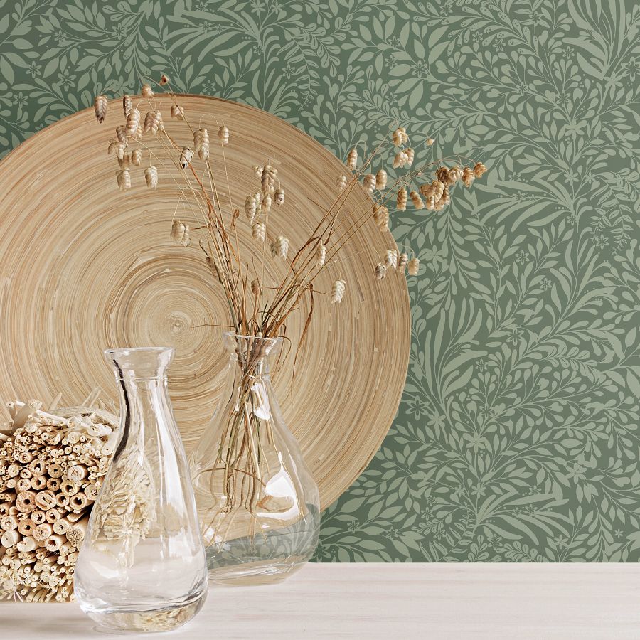 Purchase 4201-20129 A-Street Wallpaper, Kristina Evergreen Botanical - Savanna1