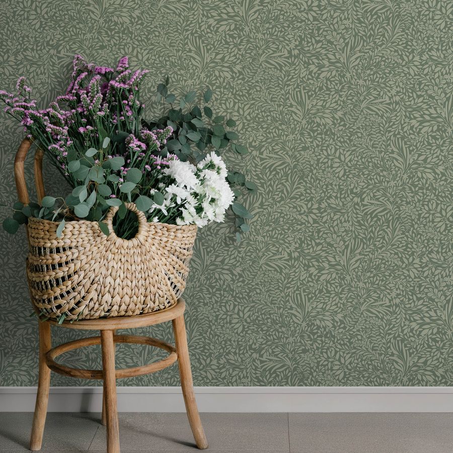 Purchase 4201-20129 A-Street Wallpaper, Kristina Evergreen Botanical - Savanna12