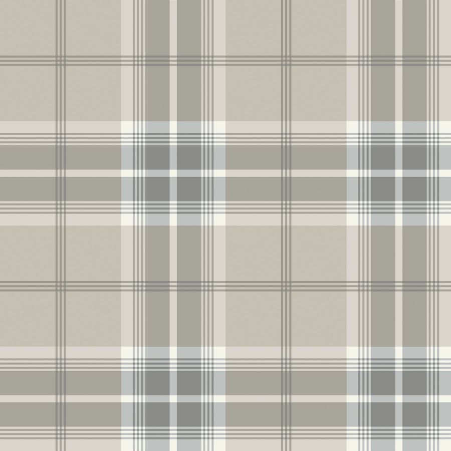 Purchase 4201-20130 A-Street Wallpaper, Emma Grey Plaid - Savanna