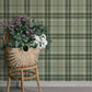 Purchase 4201-20131 A-Street Wallpaper, Emma Evergreen Plaid - Savanna12