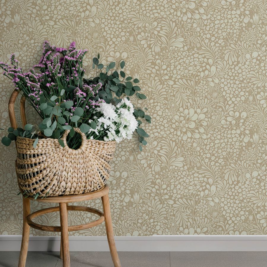 Purchase 4201-48002 A-Street Wallpaper, Siv Chestnut Botanical - Savanna12