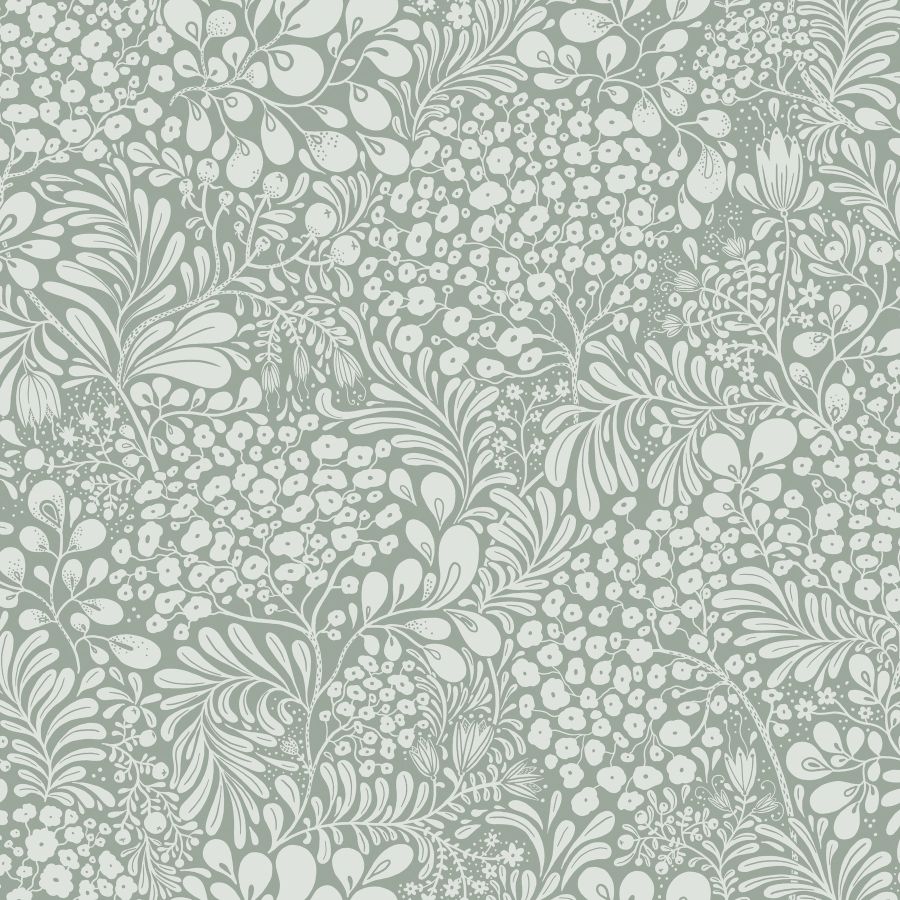 Purchase 4201-48004 A-Street Wallpaper, Siv Slate Botanical - Savanna