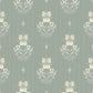 Purchase 4201-48007 A-Street Wallpaper, Gullvie Seafoam Pansies - Savanna